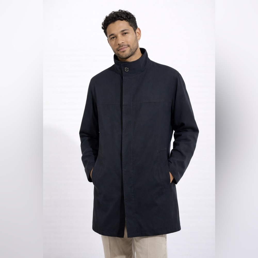 Sanyo Black Insulated Coat Mens Modern Minimalist Winter Jacket